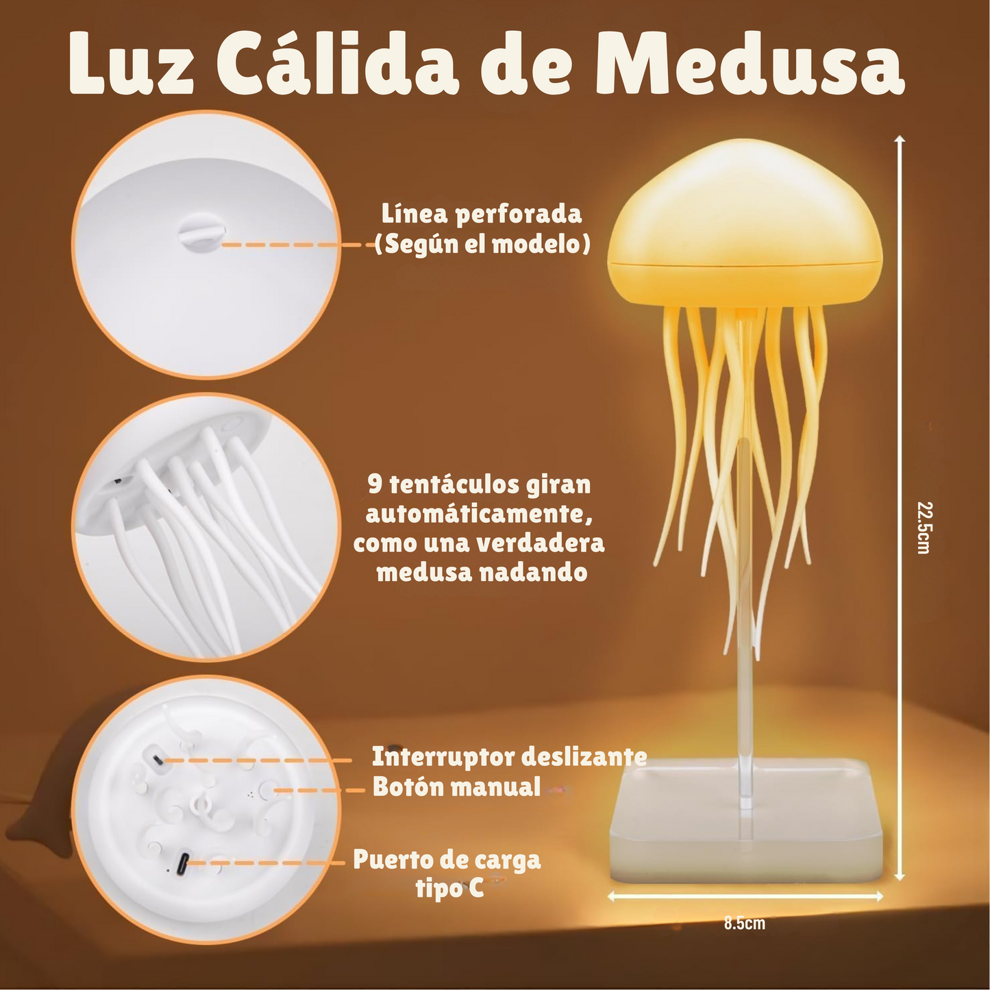 Lámpara Medusa Flotante